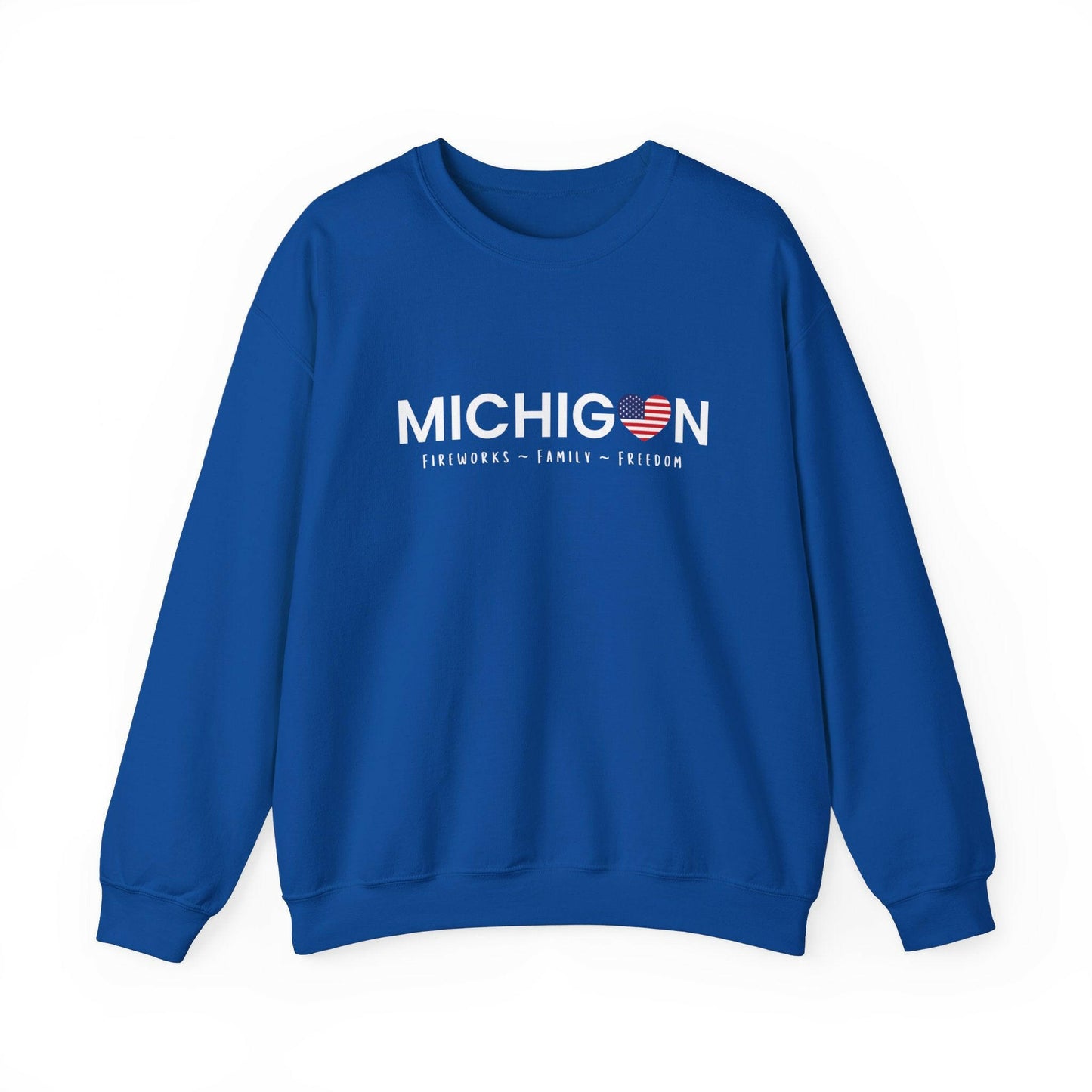 Michigan Fireworks, Family, Freedom Sweatshirt