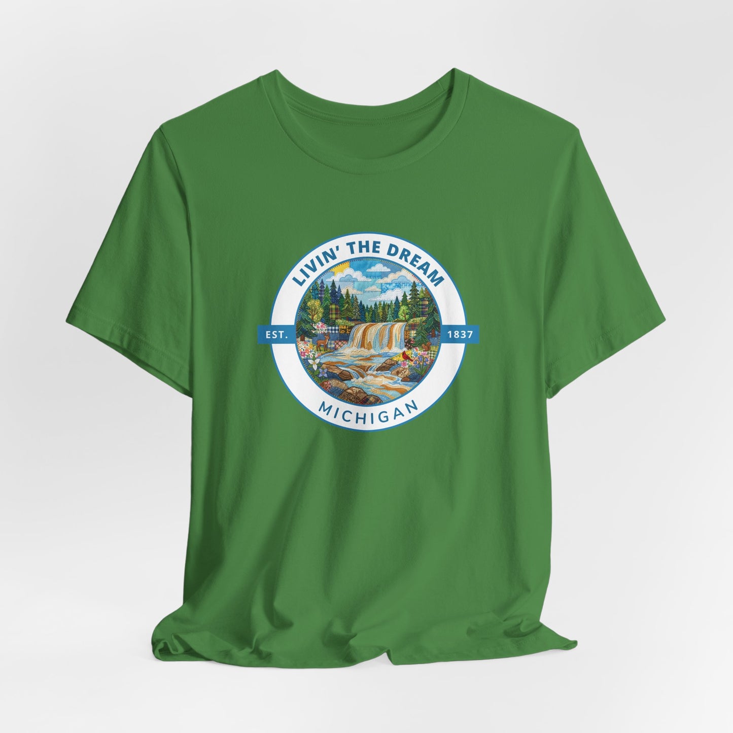 Michigan 'Livin' the Dream' Waterfall Scenic Tee