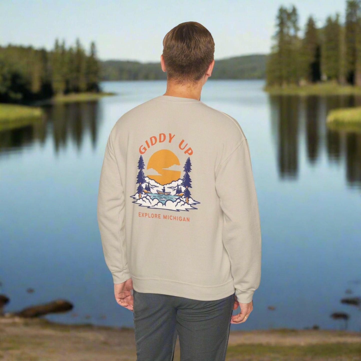 Giddy Up - Explore Michigan Unisex Heavy Blend™ Sweatshirt