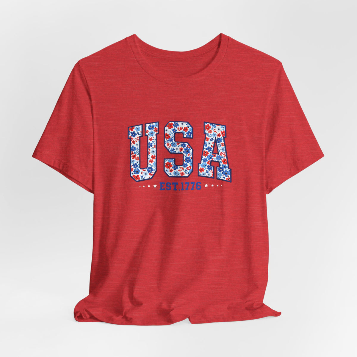 USA Floral Tee