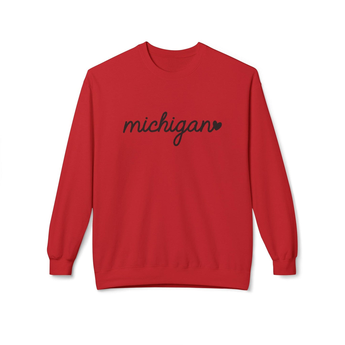 Red Michigan Has My Heart Sweatshirt