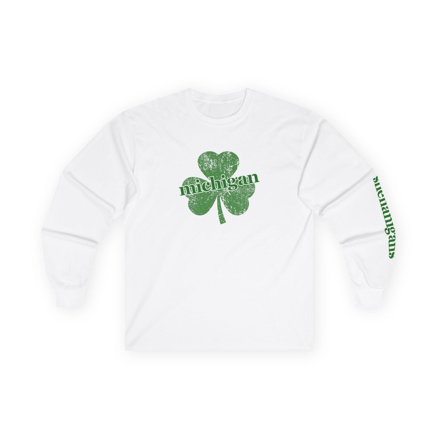 St. Patrick's Day Michigan Long Sleeve Tee - Unisex Ultra Cotton Shirt