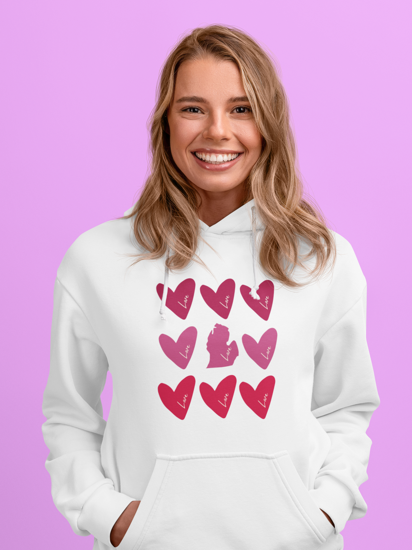 Crushin' on Michigan Midweight Hoodie