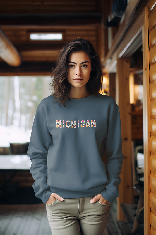 Leaves are Falling in Michigan Unisex Heavy Blend™ Sweatshirt