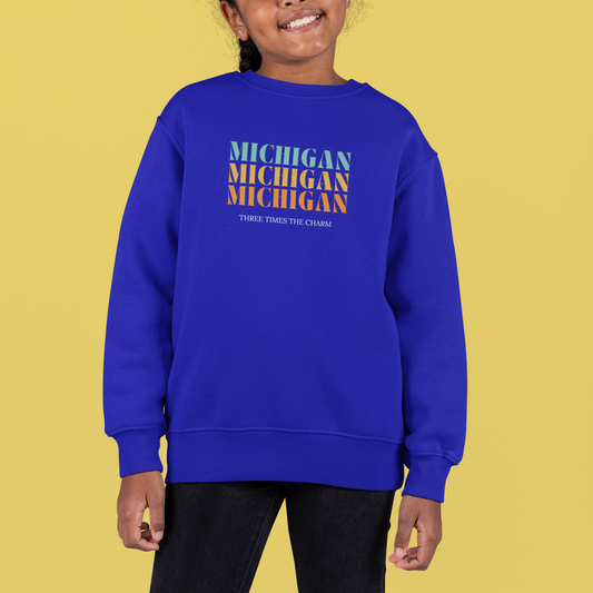 Lil' Michigan 3 Times the Charm Sweatshirt