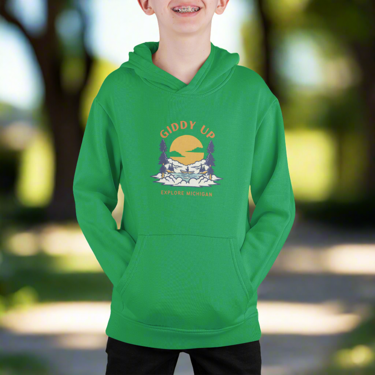 Lil' Michigan Giddy UP Heavy Blend Hoodie