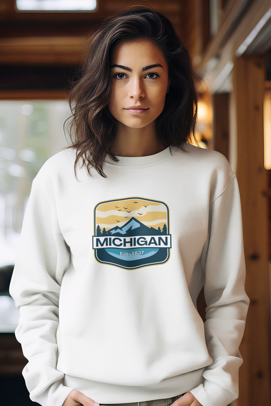 Michigan Adventure Est. 1837 Badge Sweatshirt