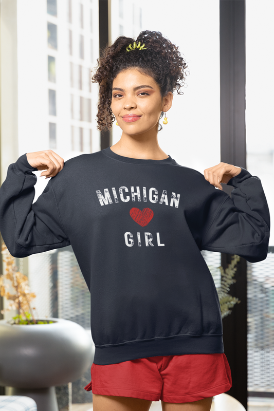 Michigan Girl Heart & Soul Sweatshirt