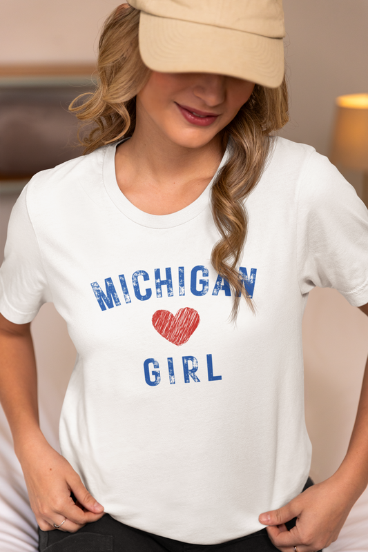 Michigan Girl Heart & Soul Tee
