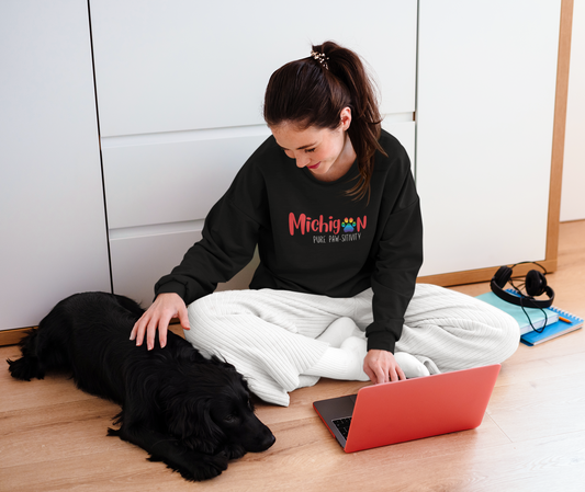 Michigan Pure Pawsitivity Crewneck Sweatshirt