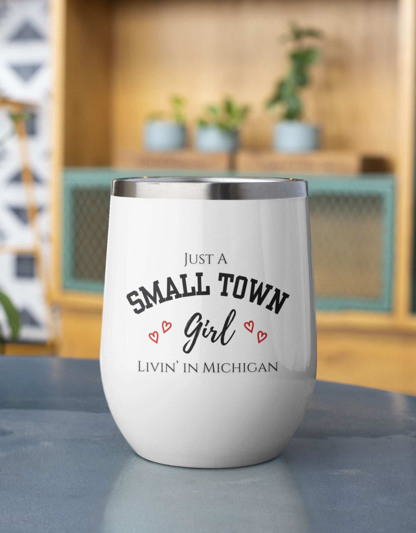 Small Town Girl - Livin' Michigan Chill Wine Tumbler