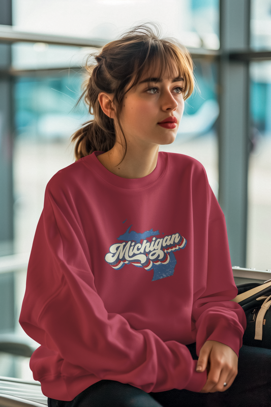 Vintage Michigan Pride Unisex Heavy Blend™ Sweatshirt