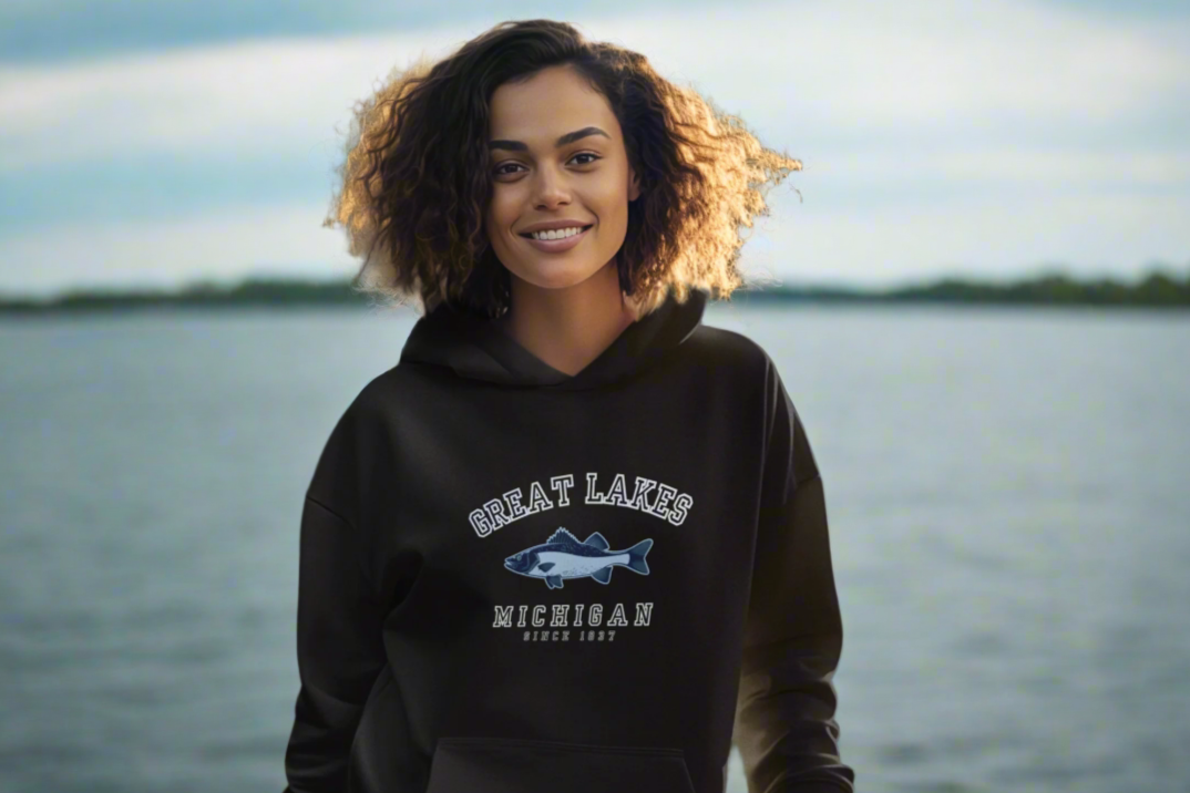Walleye-in' Around Michigan Hoodie