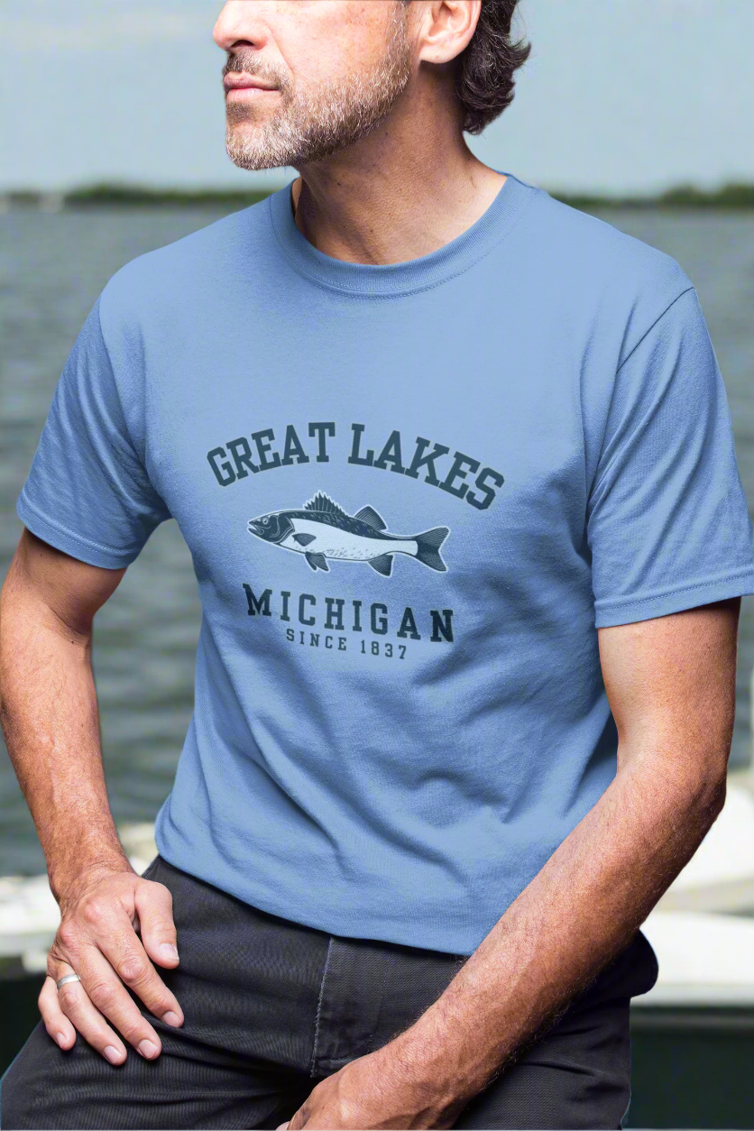 Walleye-in Around Michigan Tee